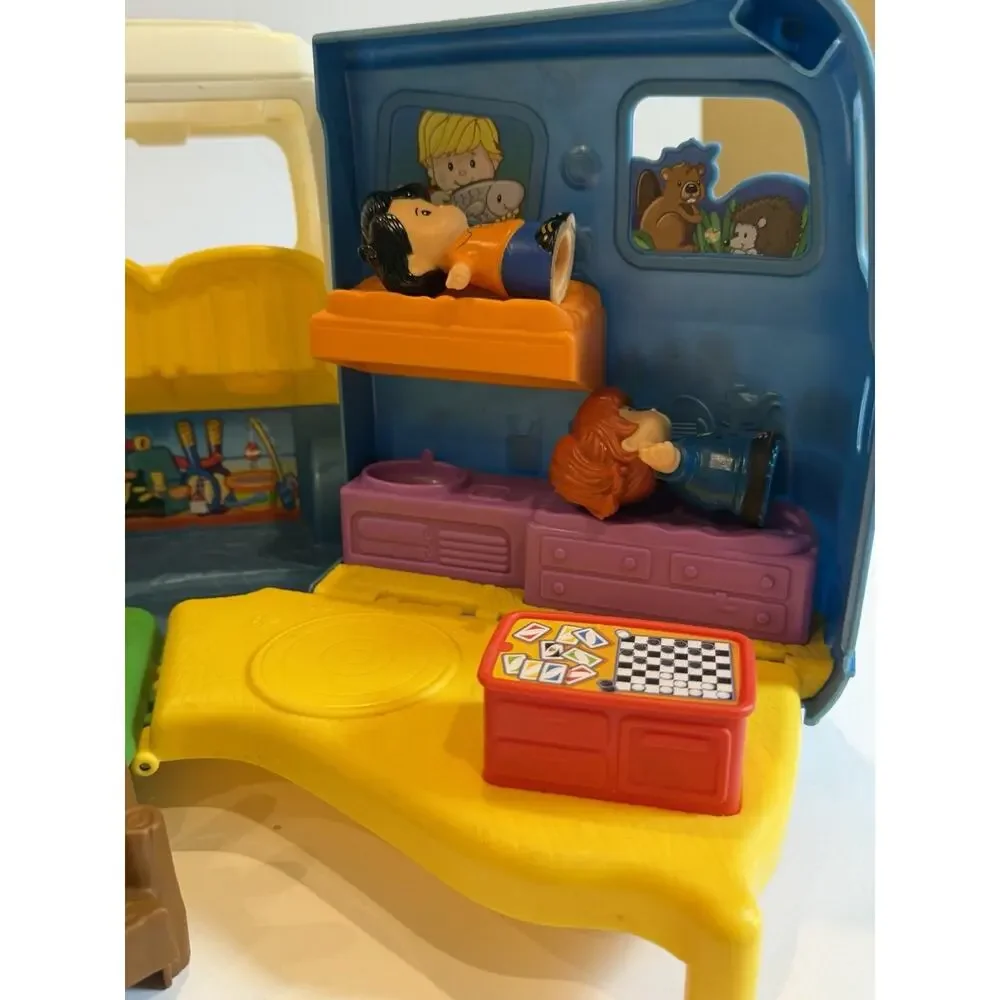 Fisher Price Little People Songs & Sounds Camper Camping Van With 2 People